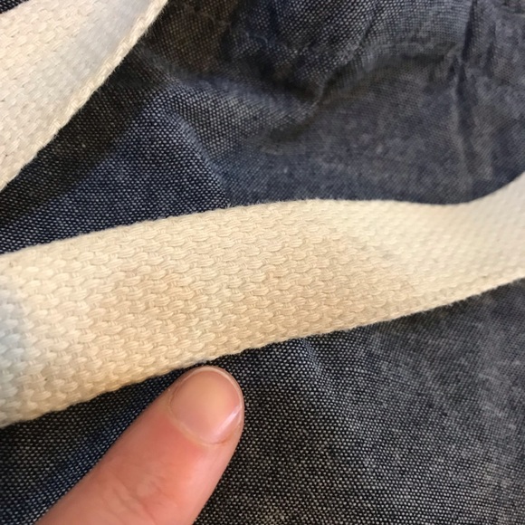 Old Navy Blue denim look Cotton Tote Bag - Picture 8 of 8